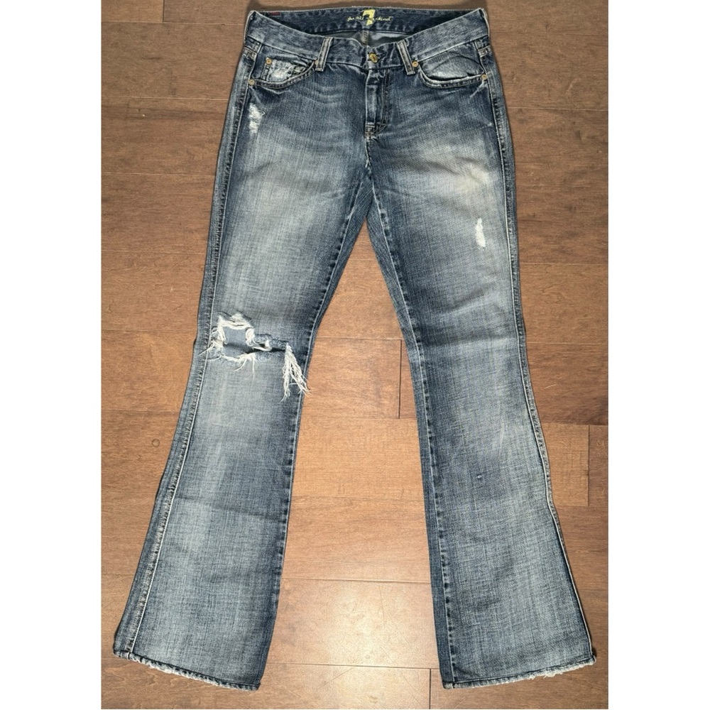 7 For All Mankind Stud A Pocket Low Rise Jeans